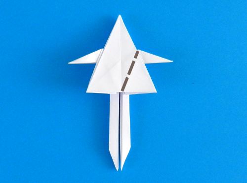 Origami skelet maken