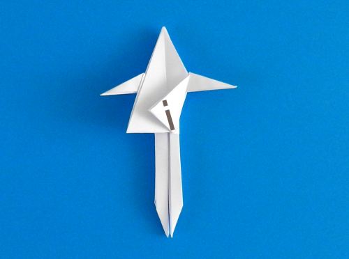 Origami skelet maken