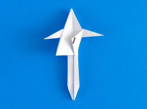 Origami skelet maken