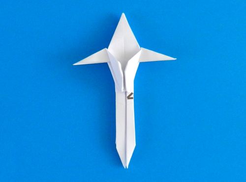 Origami skelet maken