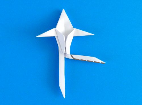 Origami skelet maken