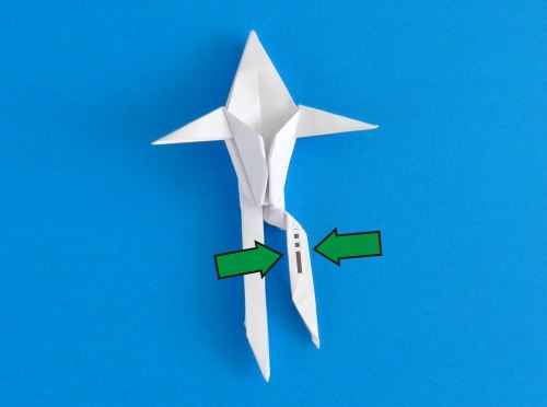 Origami skelet maken