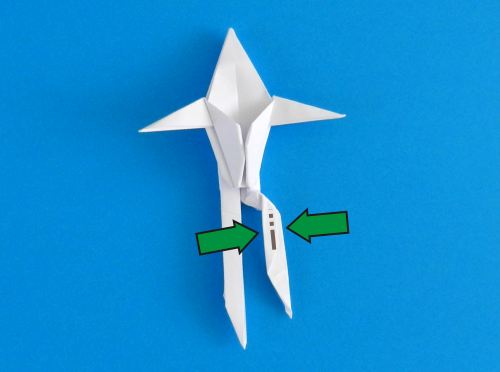 Origami skelet maken