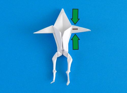 Origami skelet maken