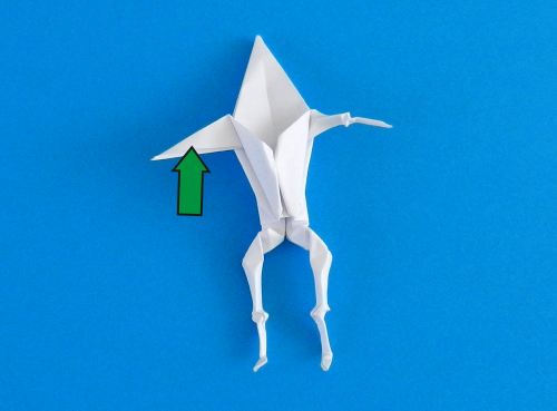 Origami skelet maken