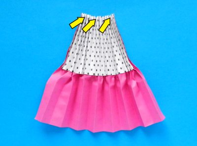 how to fold an origami skirt