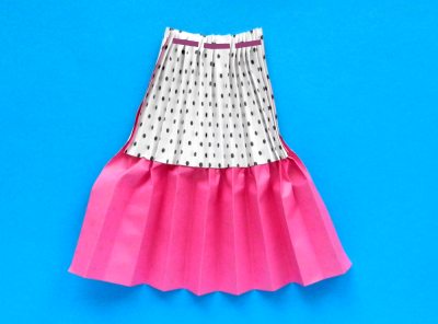 how to fold an origami skirt