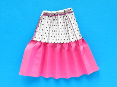 how to fold an origami skirt