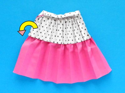 how to fold an origami skirt