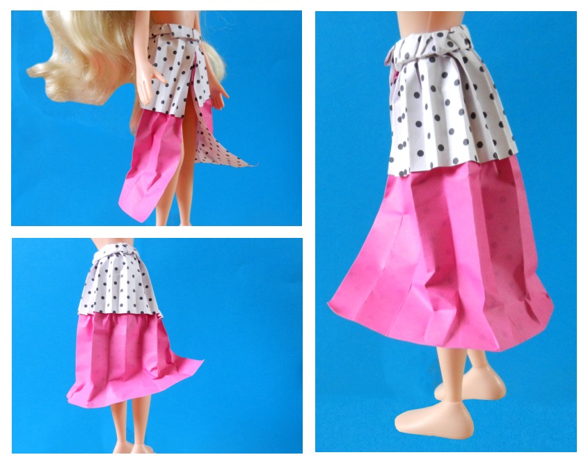 origami polkadot rok van papier origami polkadot rok van papier