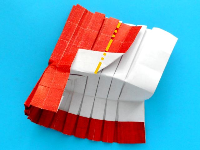 Origami stoel maken