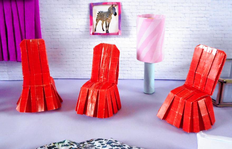 Origami stoelen Origami stoelen