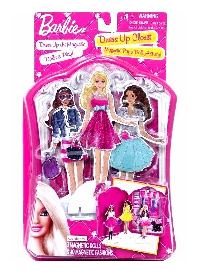 Paper Barbie dress up closet