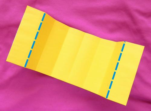 Make a paper knee length skirt Make a paper knee length skirt