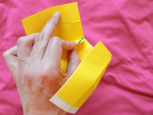 Make a paper knee length skirt Make a paper knee length skirt