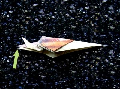 how to make an origami snail