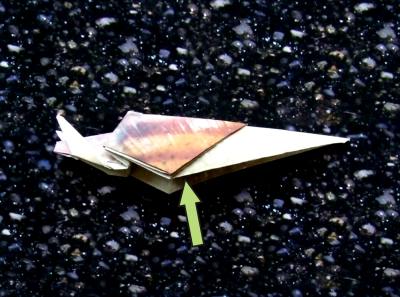 how to make an origami snail