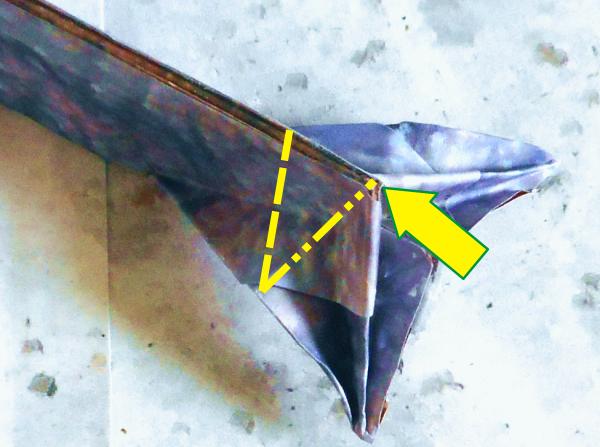 Origami slak vouwen
