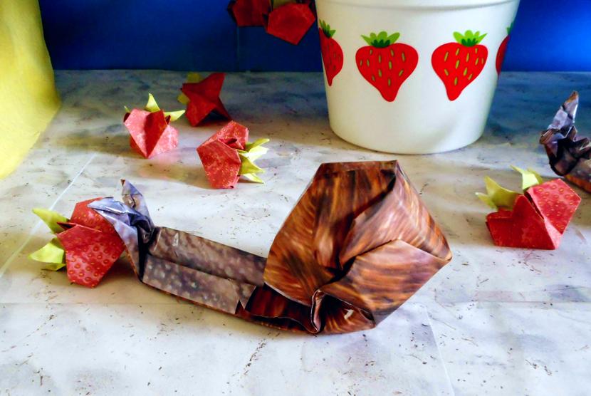 Origami slak Origami slak
