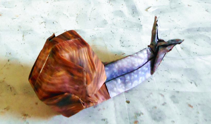 Origami slak Origami slak