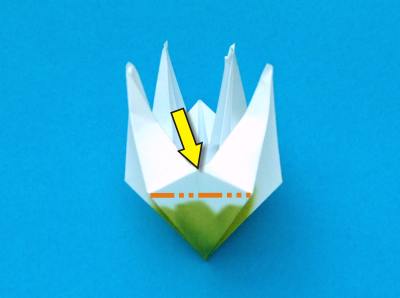 Fold Origami Snowdrops