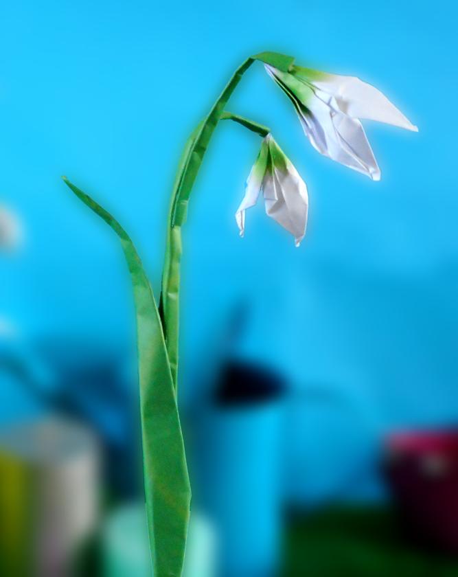 Origami Snowdrop Origami Snowdrop