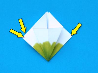 Fold Origami Snowdrops Fold Origami Snowdrops