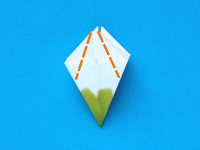 Fold Origami Snowdrops Fold Origami Snowdrops
