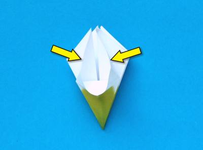 Fold Origami Snowdrops Fold Origami Snowdrops