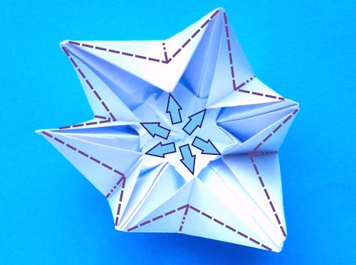 Make an Origami snowflake