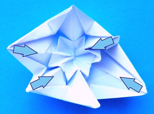 Make an Origami snowflake