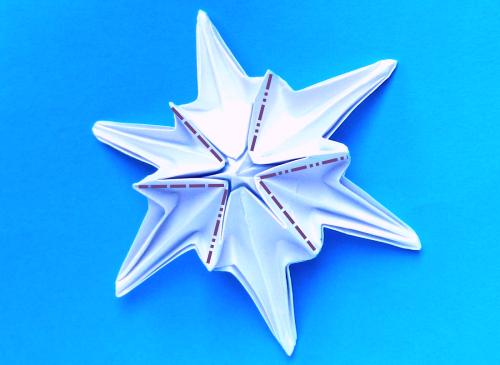 Make an Origami snowflake