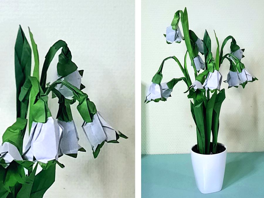 Origami Snowflake Flowers