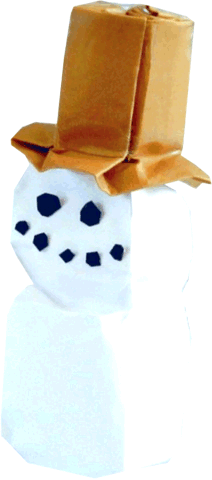 Origami snowman