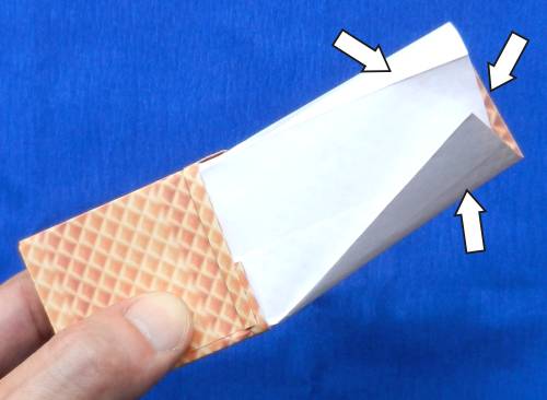 Origami Soft Ice Cream folding instructions