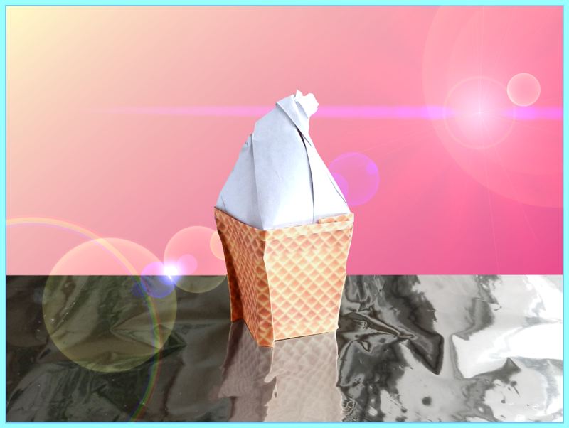 Decorative Origami Soft Ice Cream