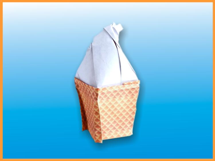 Origami Soft Ice Cream Origami Soft Ice Cream