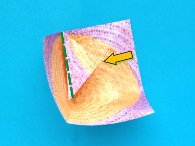 how to fold an origami sombrero