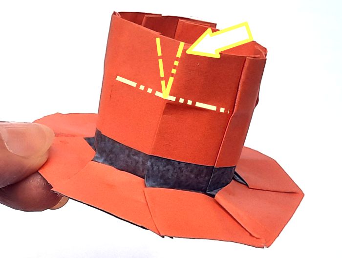 Origami Spaanse hoed vouwen