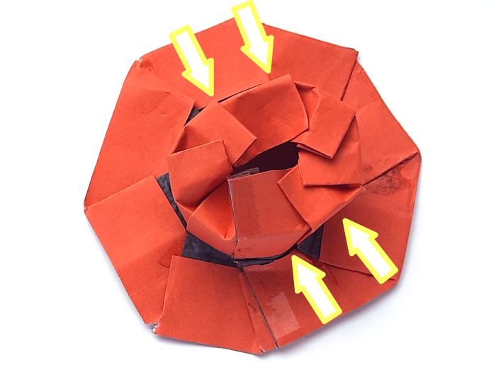 Origami Spaanse hoed vouwen