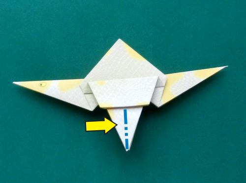 Origami Spinosaurus folding instructions