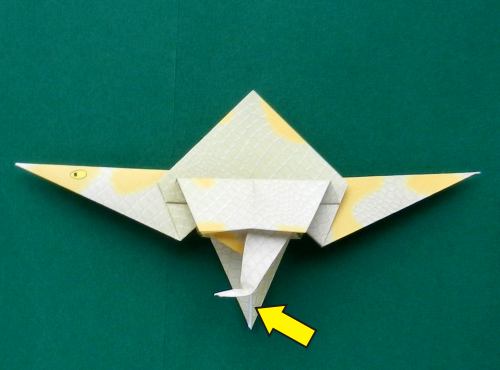 Origami Spinosaurus folding instructions