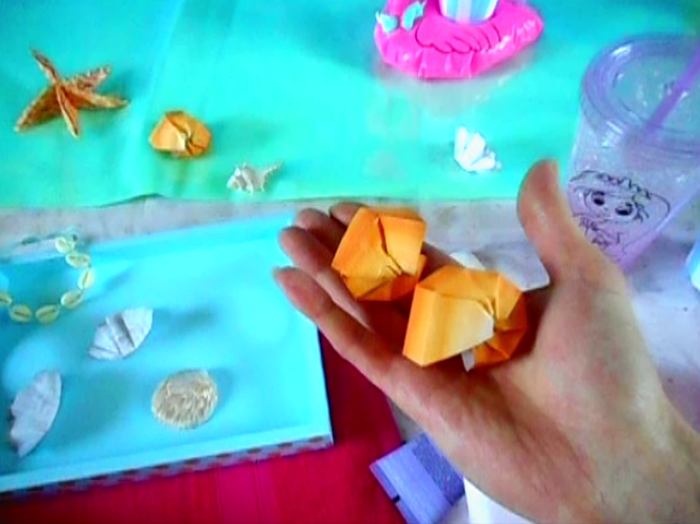 Origami schelpen Origami schelpen