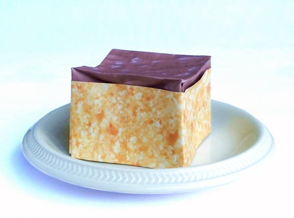 nep cakeje met chocolade van papier nep cakeje met chocolade van papier