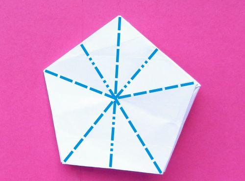 een Origami ster vouwen