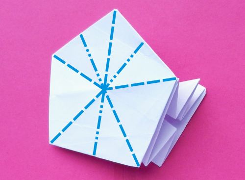 een Origami ster vouwen