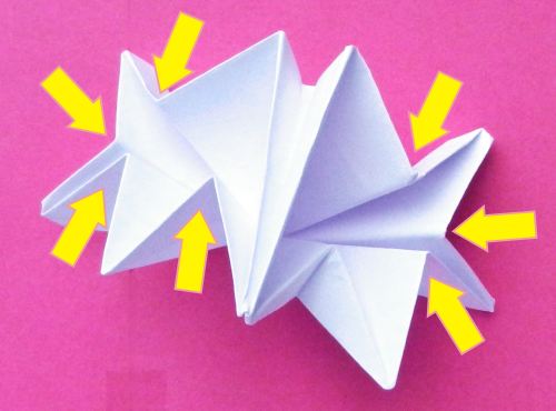 een Origami ster vouwen