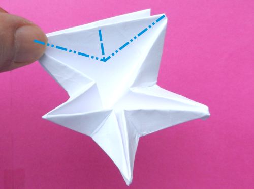 een Origami ster vouwen