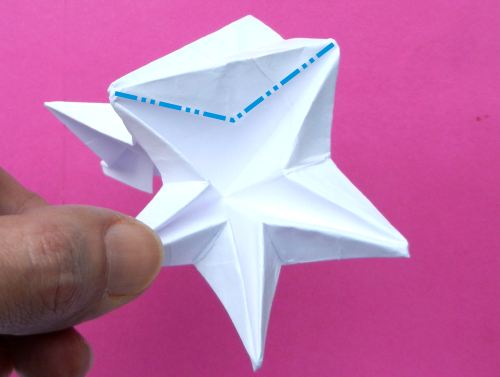 een Origami ster vouwen