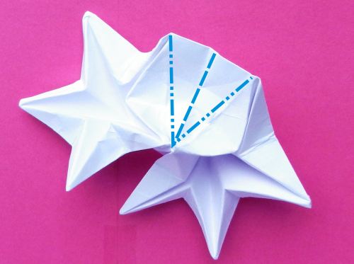 een Origami ster vouwen